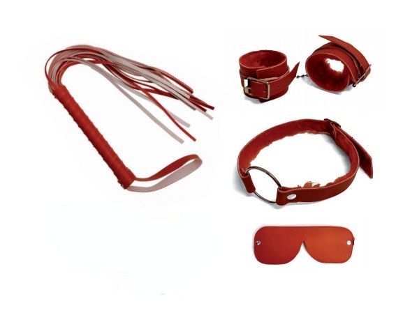 Kit BDSM Negro 8 Piezas Sado Bondage